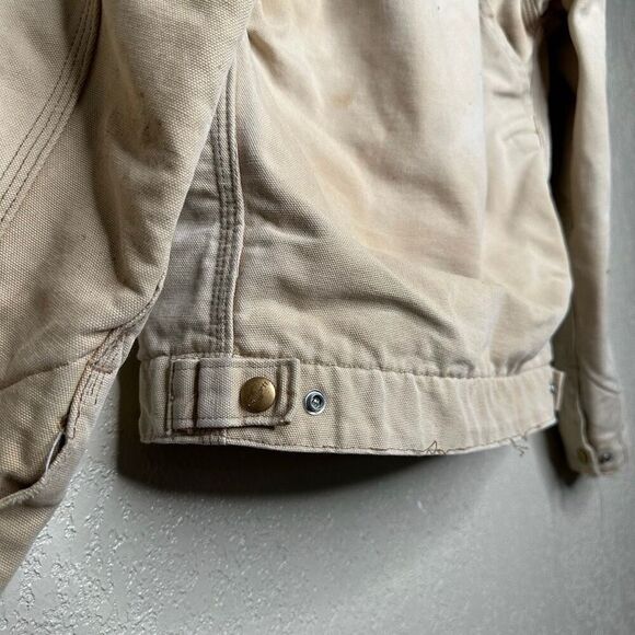 Vintage Carhartt Detroit Jacket Sun Faded Womens Small - Picture 6 of 9